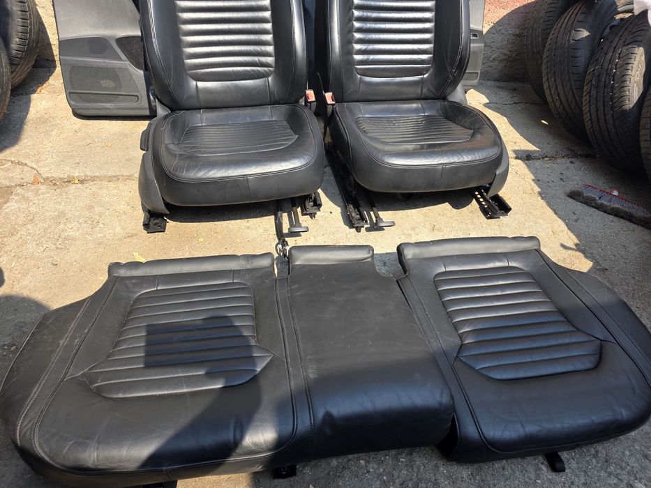 Interior piele passat b7 brec combi fete usi scaune banchete Consola centrala piele originala