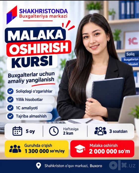 Buxgalteriya kurslari+1 c+soliq