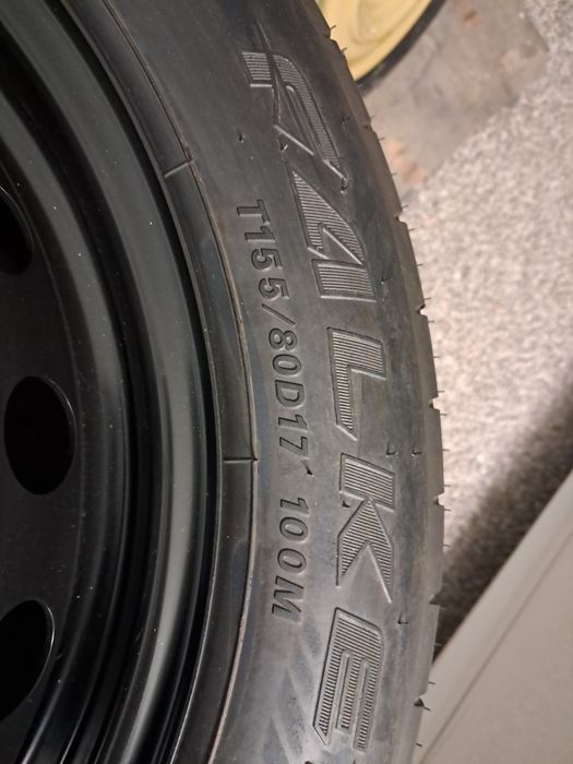Резервна гума патерица 5×114.3 за  Mazda, Toyota,  Hyundai, Kia, Honda и др.