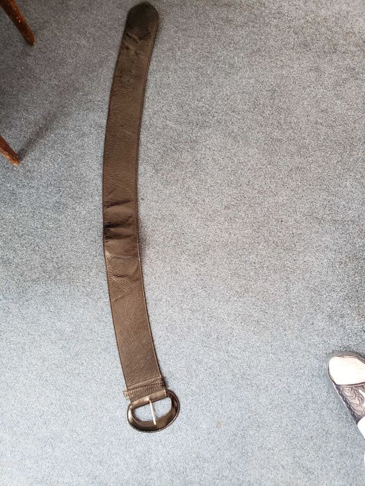 Широк колан от естествена кожа