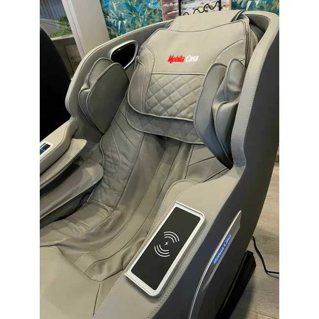 Fotoliu masaj gri cu încălzire