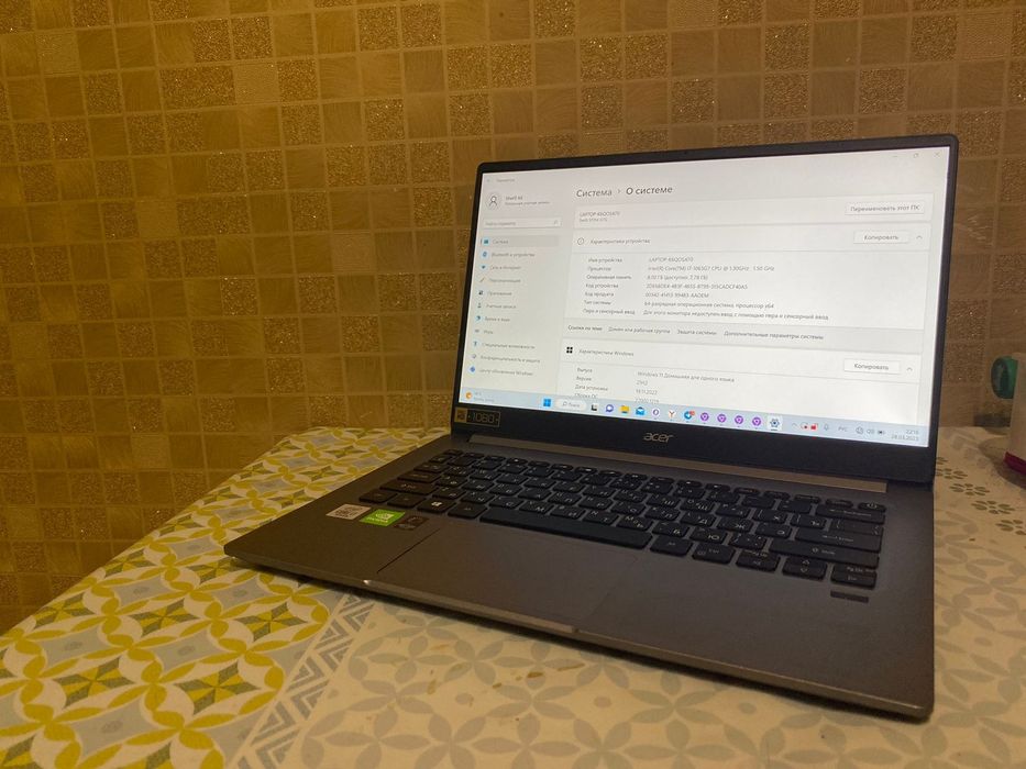 Ноутбук Aser swift 3