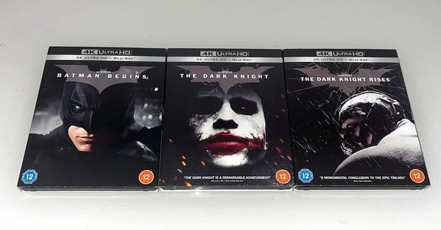 Set box blu ray 4k .Dark knight. Batman Begins. Dark knight Rises.
