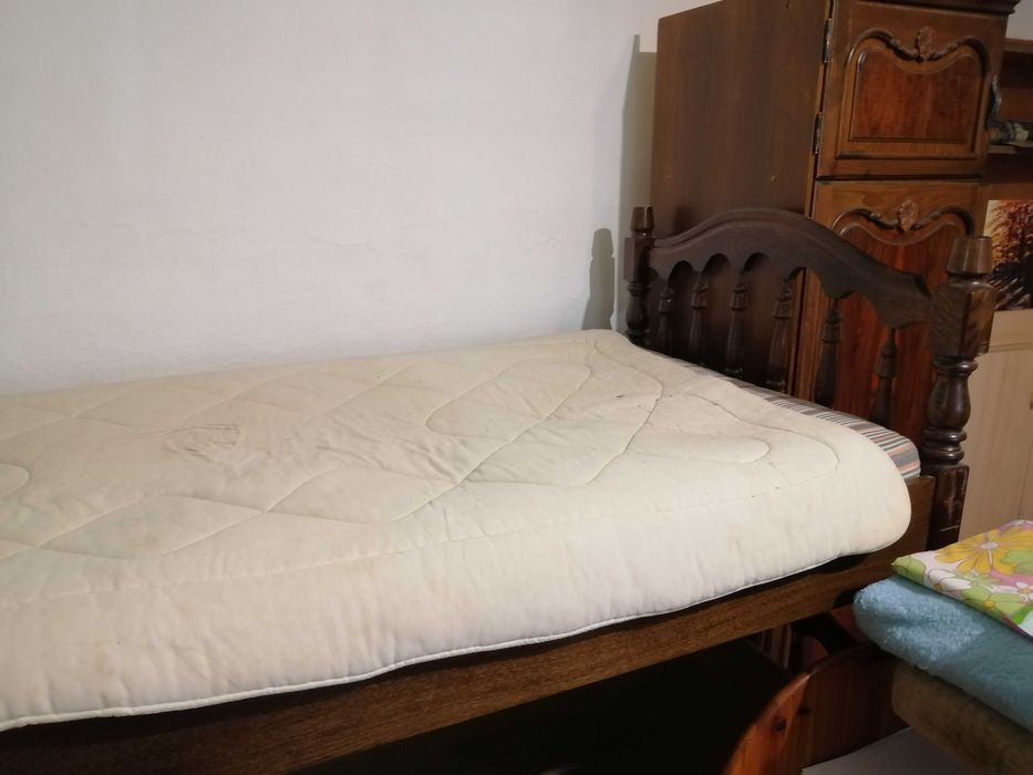 Pat rustic dublu cu dulap