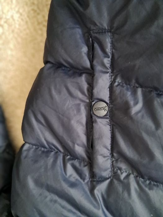 Geaca de copii pentru 8 ani çuloare bleumarin marca Herno  cu puf