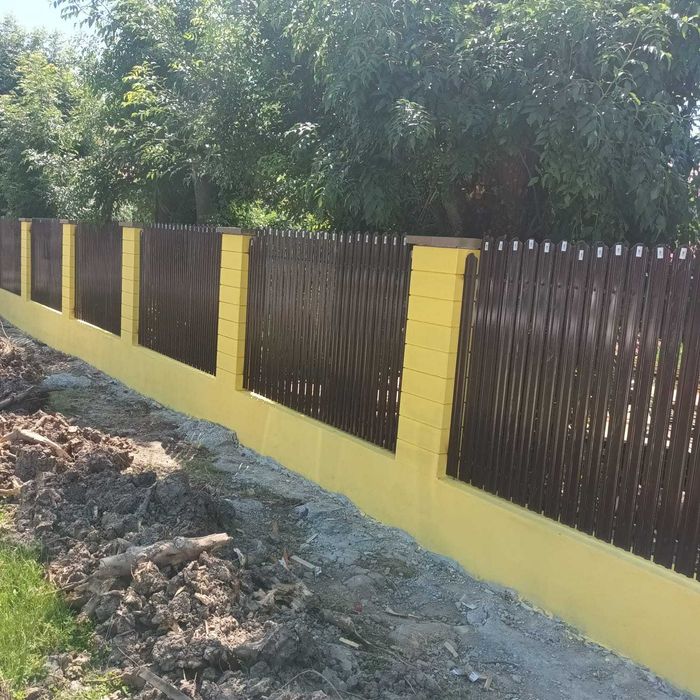 Garduri din sipca metalica, panou stil jaluzele, tabla, plasa si BCA