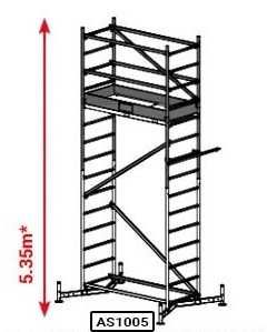 Алуминиево скеле ПОД НАЕМ 5,35м. работна височина
