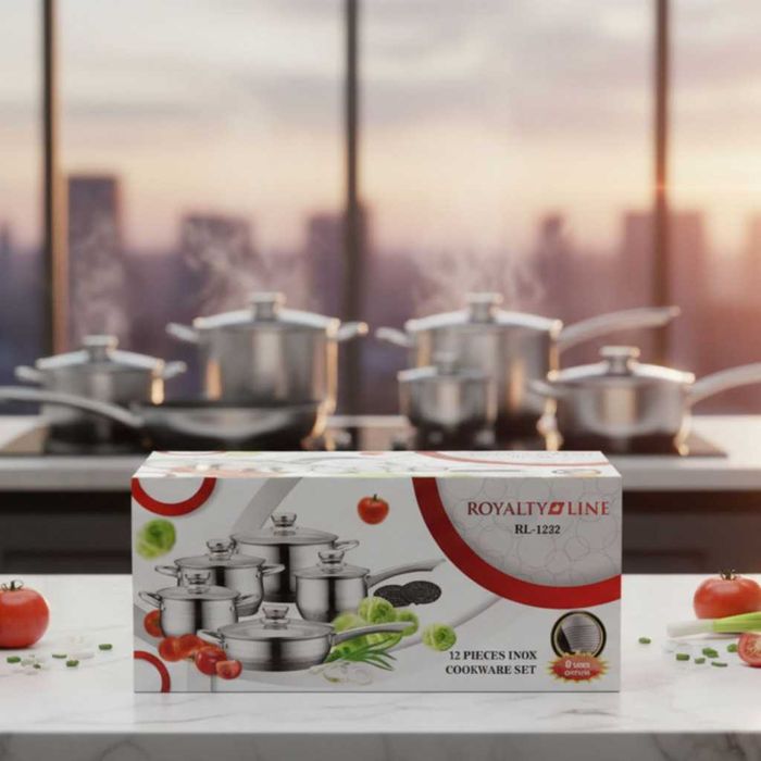 Royalty Line RL-1232–Комплект от 12 части, с капаци и многослойно дъно