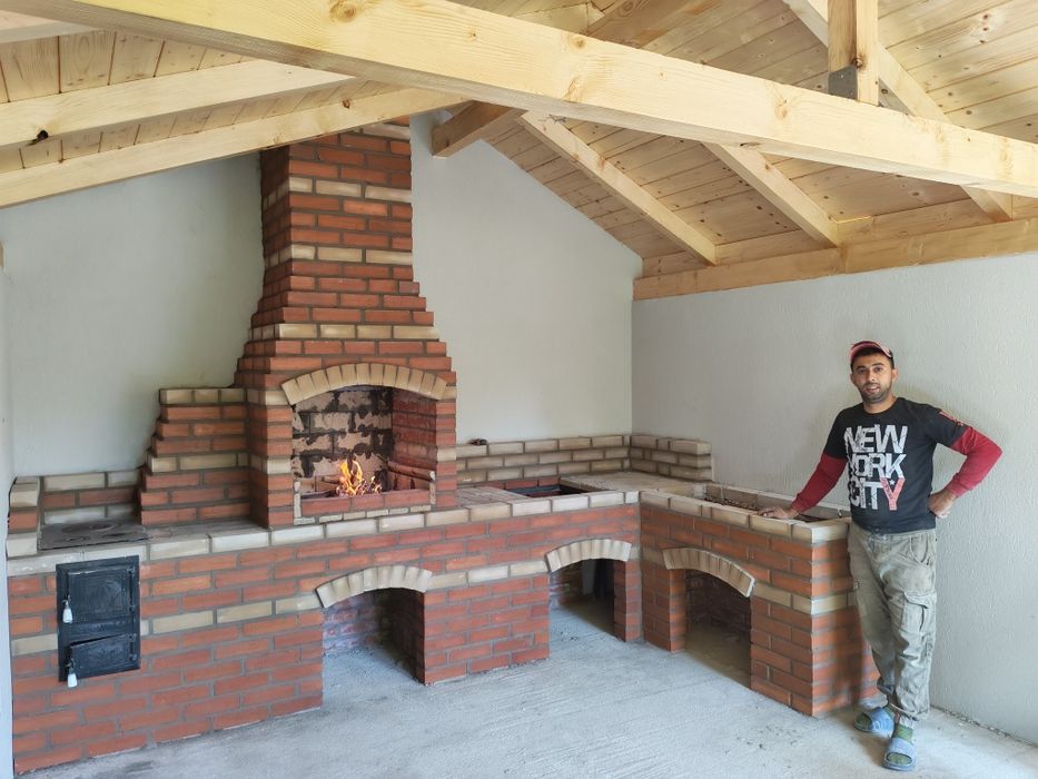 Grătare rustice din cărămidă