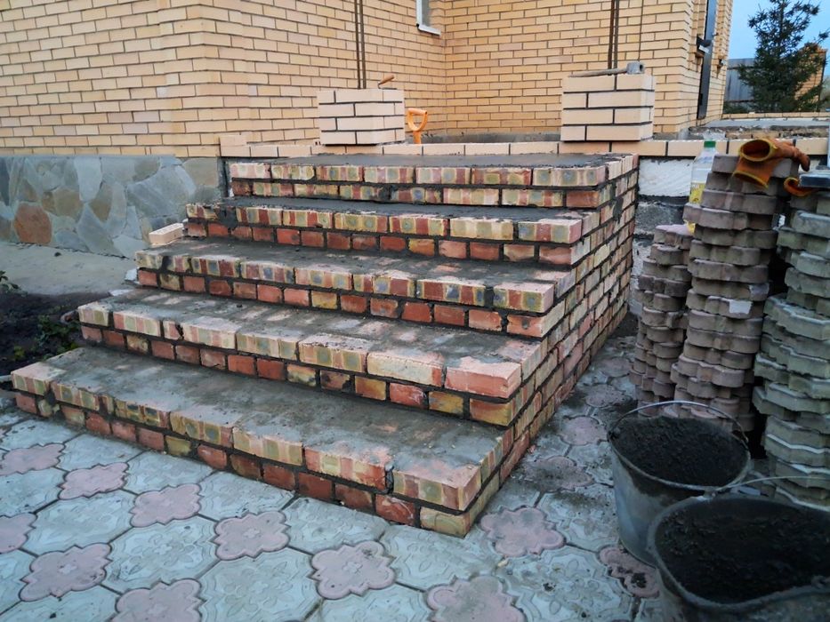 Кладка облицовка перегародки