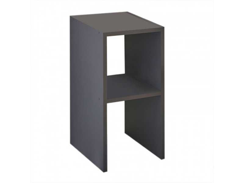 Нощно шкафче, Deseo, Антрацит, Натурален, Бял, ПДЧ, 30х30х60см.