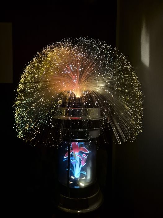 Lampă fibră optica de sticla anii 80 italia