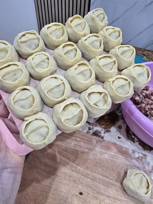 Манты рубленная конина