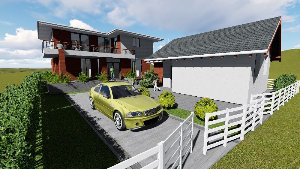 Proiecte case, hale, blocuri, spatii comerciale, de la 3 euro/mp