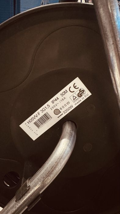 Удлинительный кабель, спиральный, Feirol 114014; 50 м; 3х1,5 мм²