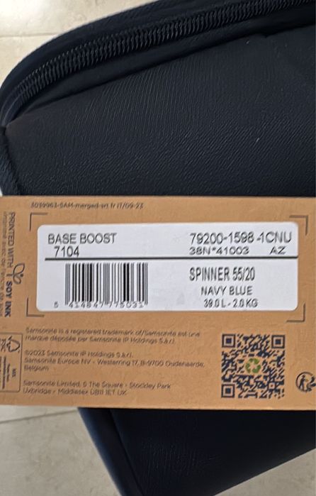 Vand valiza de cabina Samsonite spinner, 55 cm, 2 kg greutate