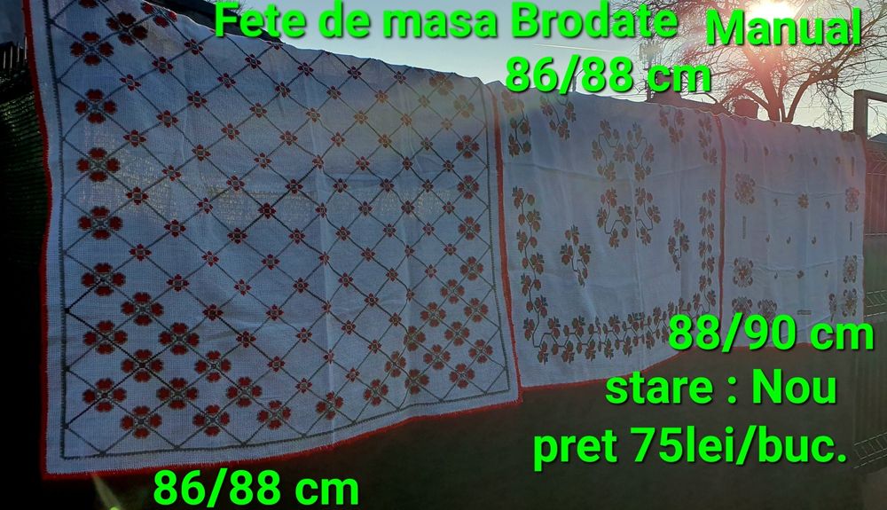 Fete de Masa brodate manual