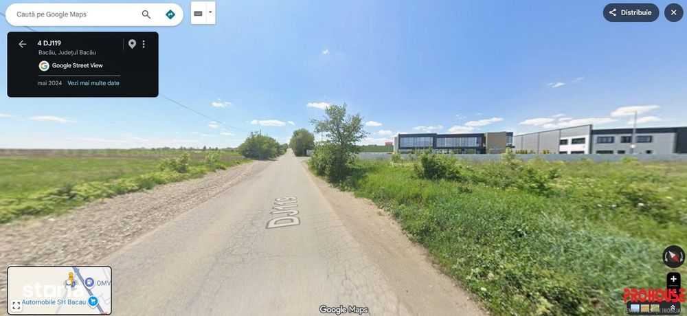 Teren intravilan 8.700 mp - deschidere 48 ml