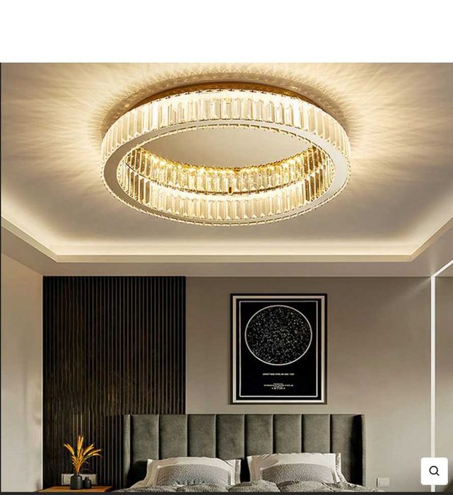 Lustra / Aplica de tavan rotundă creativa si moderna din cristal 60 cm