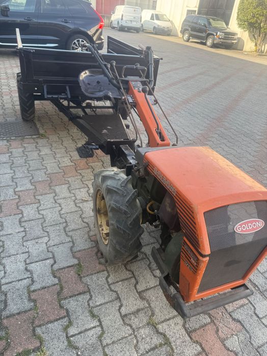 Motocultor Goldoni 14 cv cu remorcă ,freză,plug și răriță 4x4