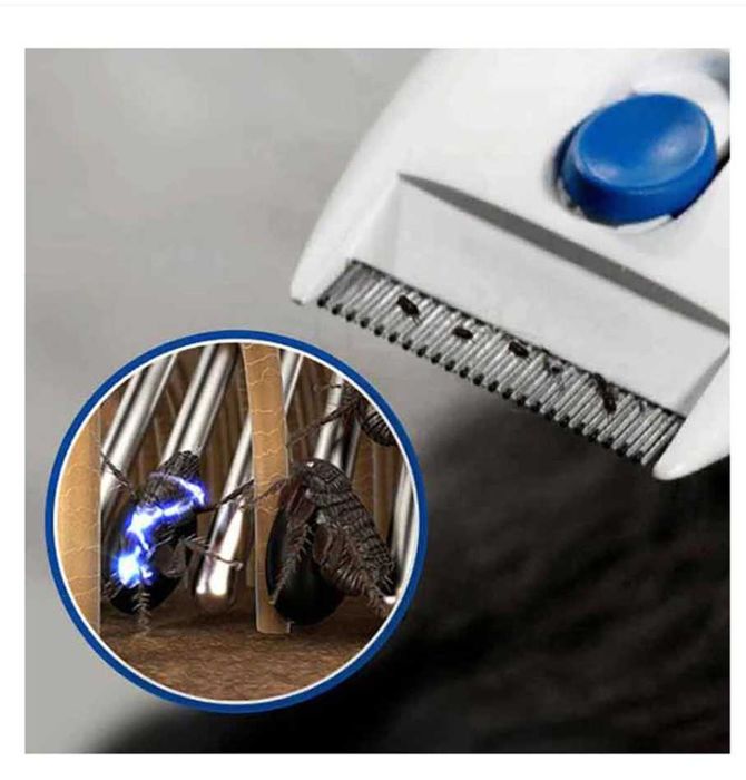 Pieptene electric antiparazitar dens pentru caini si pisici