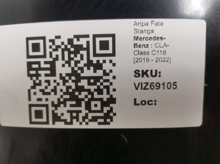 Aripa Fata Stanga Mercedes-Benz  CLA-Class C118 2019 2020 2021 2022 Or