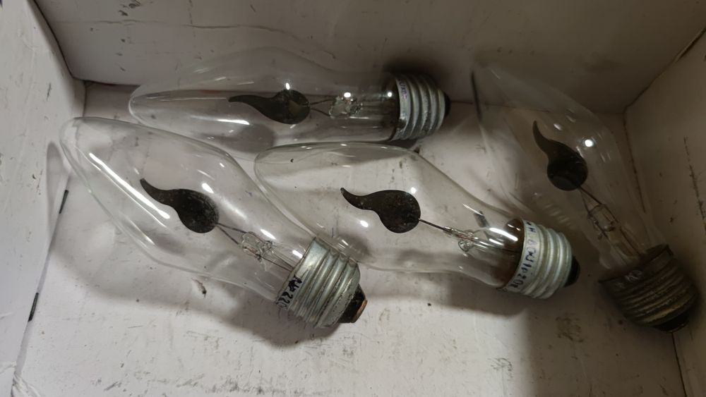 Неоновая лампа "Свеча на ветру"