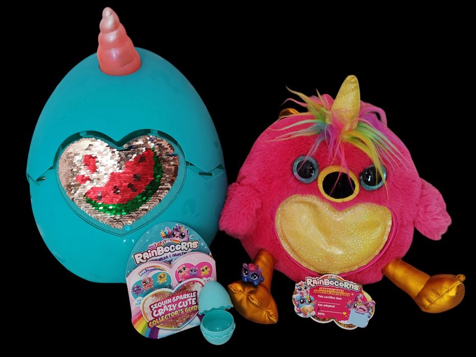 RainBocoRns Изненада с пайети Голямо яйце с играчки. Подарък
