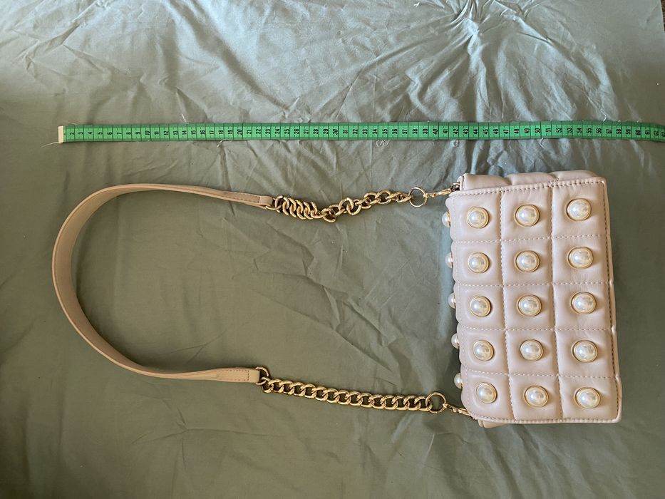 Бежова чанта Зара нова