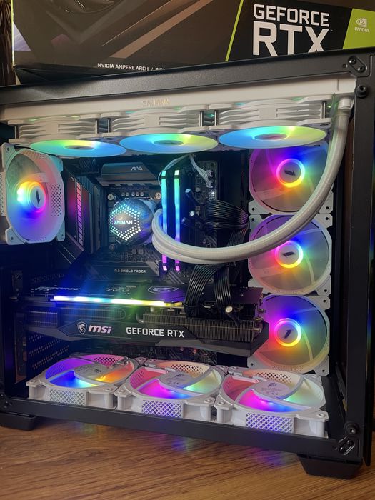 Геймърски компютър/ I7 10700K/Водно/32GB/RTX 3090 24GB/2.5TB SSD