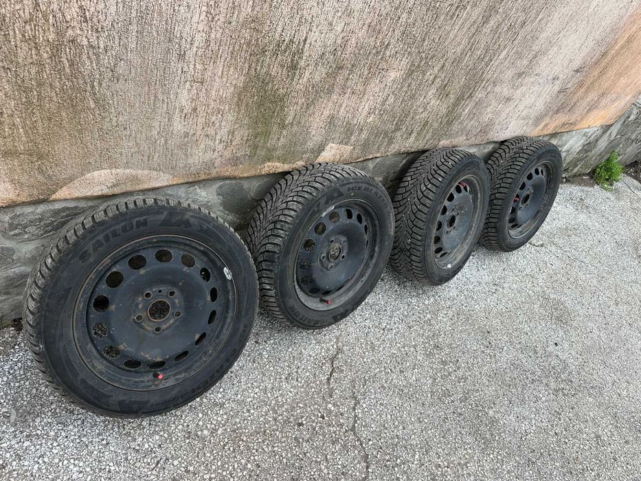 4бр. железни джанти 16" 5х112 с гуми - VW, Audi, Seat, Skoda - VAG