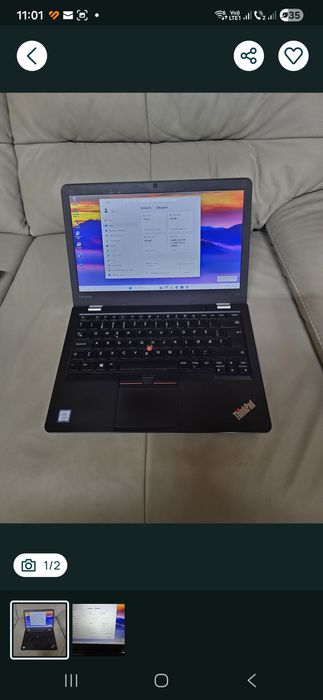 Lenovo 13, i3-7100, ram 8gb, ssd 128gb, bat 3h