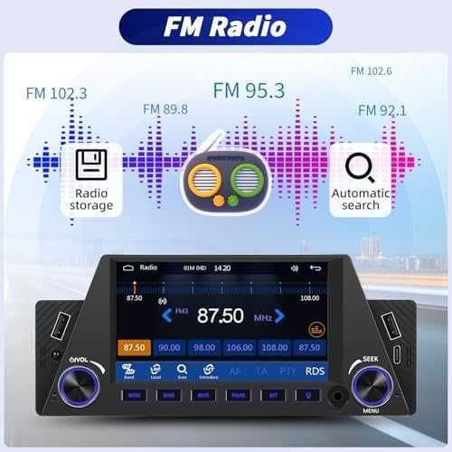 Нова 1DIN мултимедия – CarPlay, FM, USB, управление от волана, камера