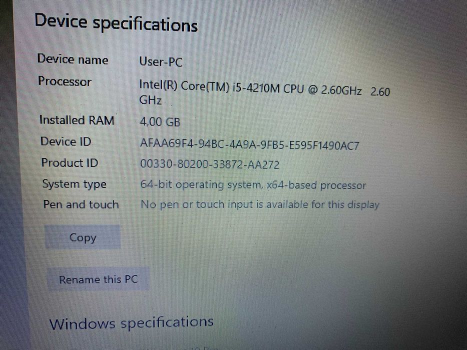 Lenovo G510 i5 4GB RAM