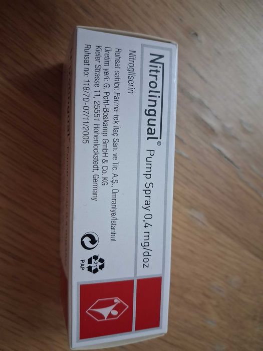 Нитролингуал спрей