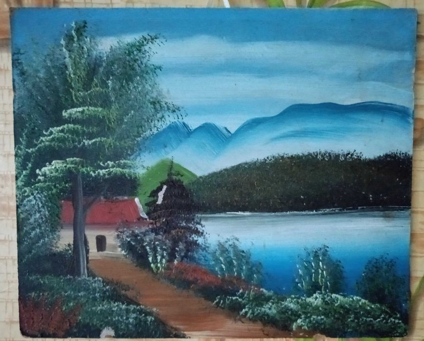 Картины. Картон, масло.