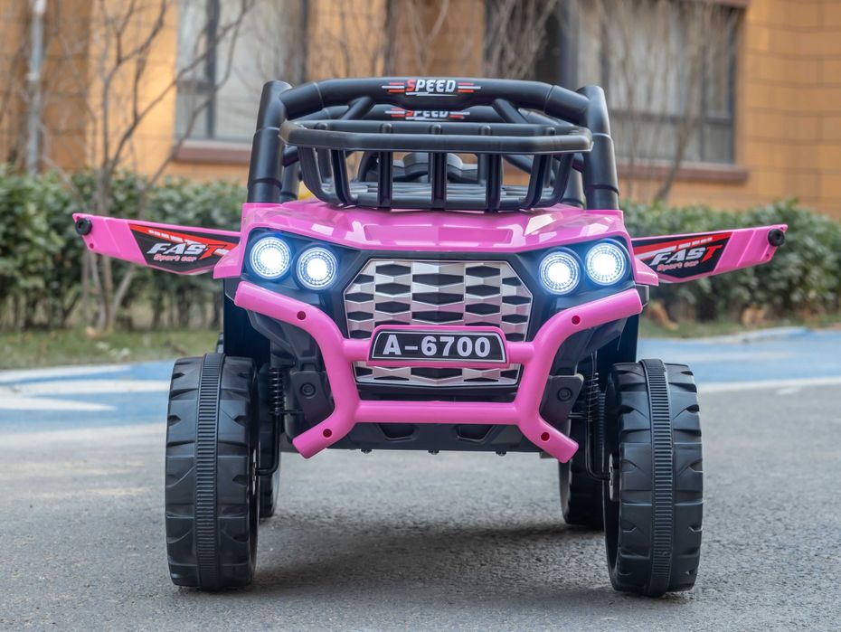 Masinuta electrica Kinderauto BJKQ6700, putere 4x 25W 12V Pink