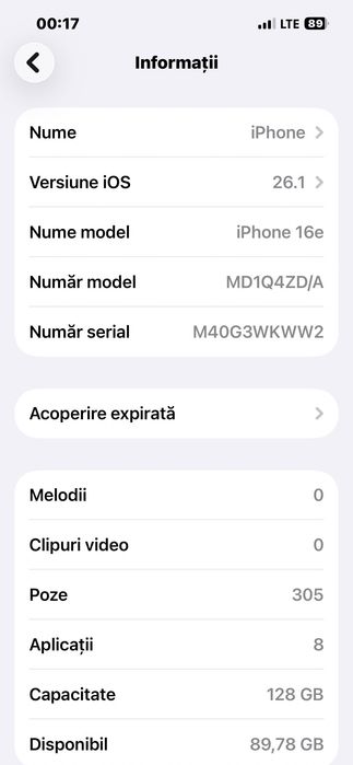 iPhone 16e 128 gb