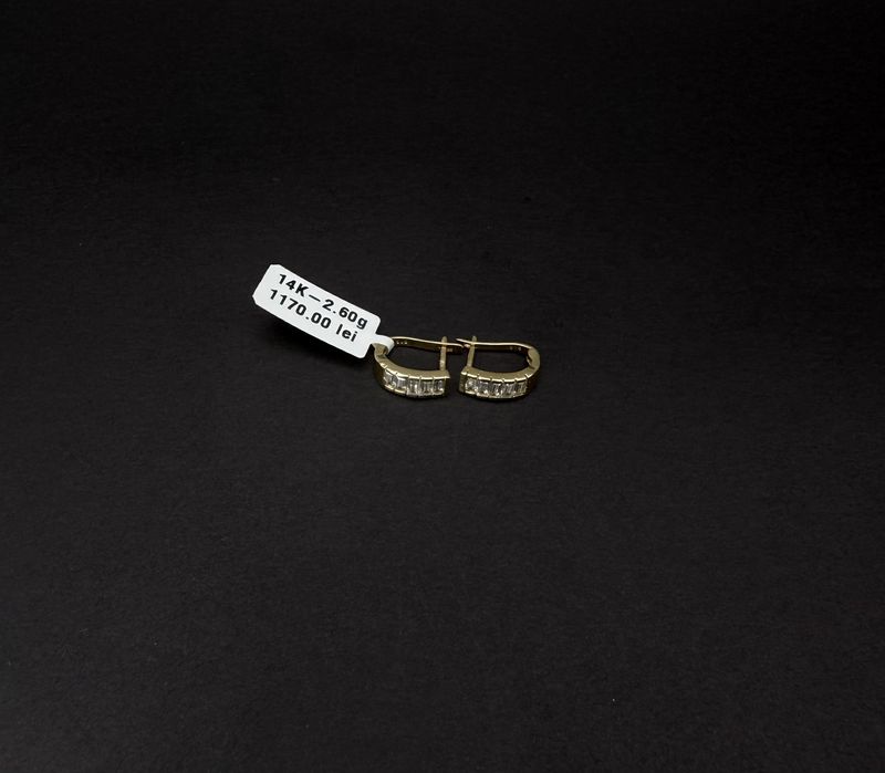 Bijuteria Royal cercei din aur 14k 2.60 gr