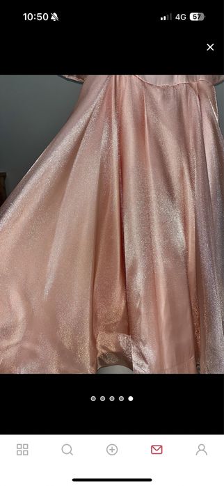 Блестящее розовое платье!