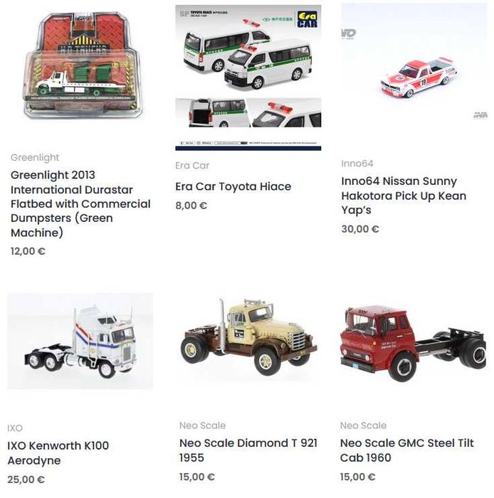 BM Creations, Greenlight, Kyosho, M2 Machines, Majorette (1:64 нови)