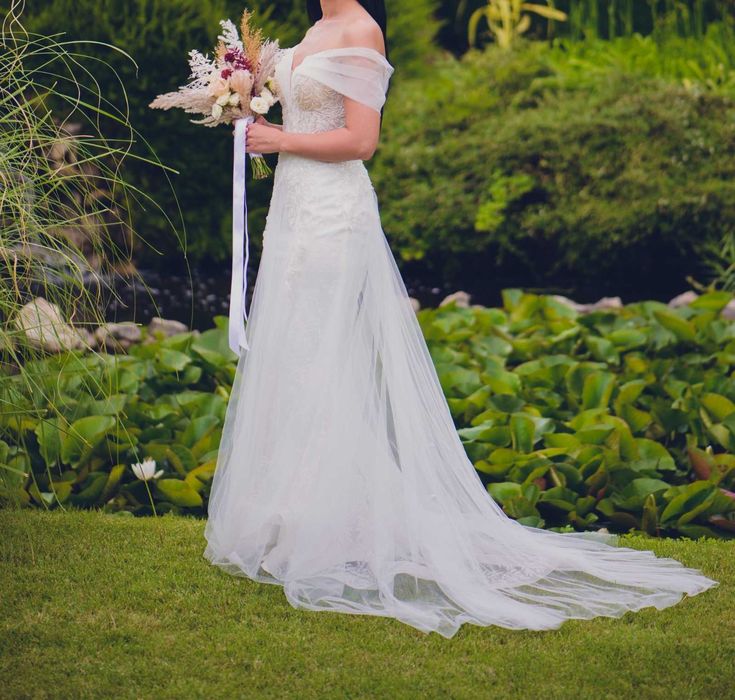 Vand Rochie mireasa cu corset reglabil S/M