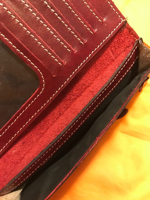 Кошелёк кожаный, ручная работа