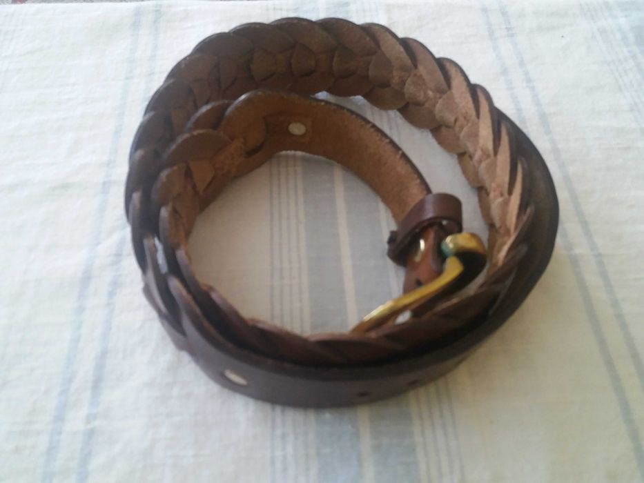 Дамски дизайнерски колан от естествена кожа