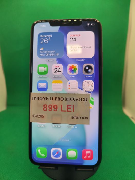 Iphone 11 pro max 64gb 100% bat•Amanet Lazar Crangasi•43820