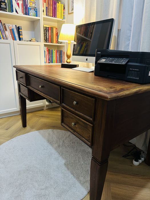 Birou vintange  ,stil french , lemn masiv  de nuc