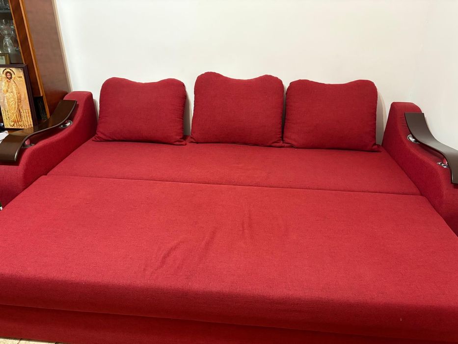 Vand canapea extensibila demontabila cu lada de depozitare