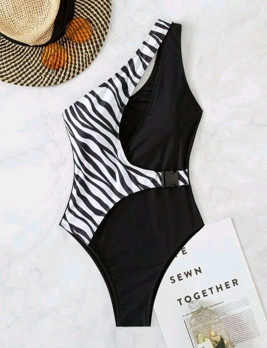 Дамски  черен бански, нов