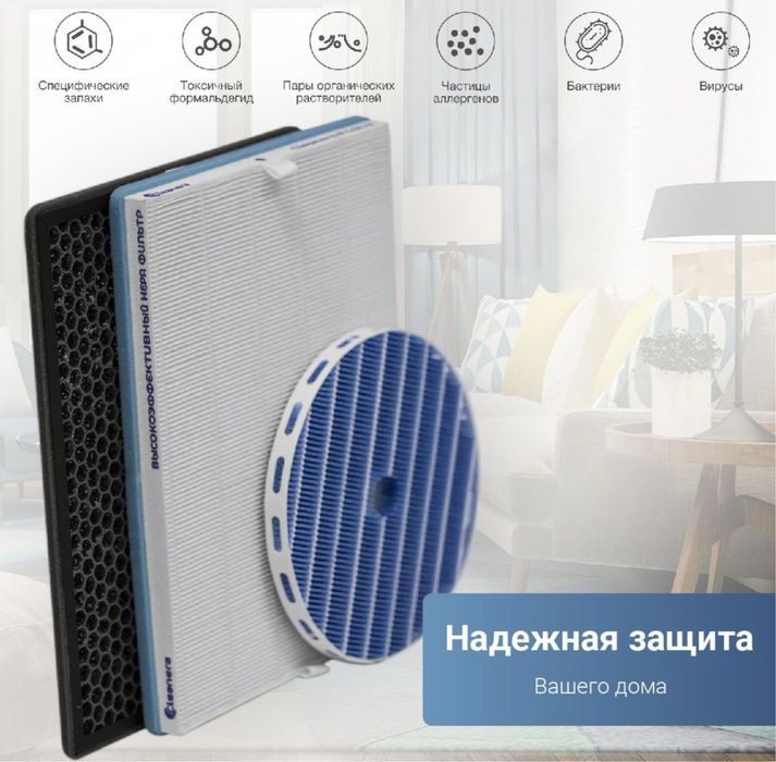 комплект Росстйских фильтров для очистителя philips AC2729