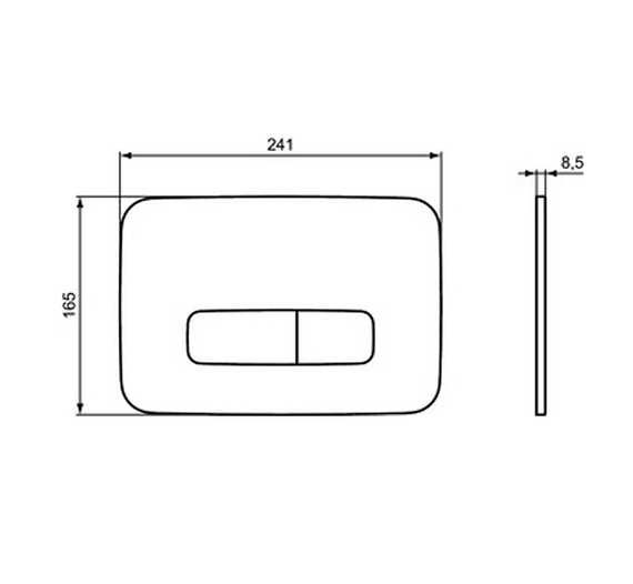 Двоен пневматичен бутон Oleas P3 - Ideal Standard